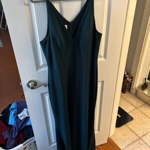 Elegant Green Sleeveless Dress
